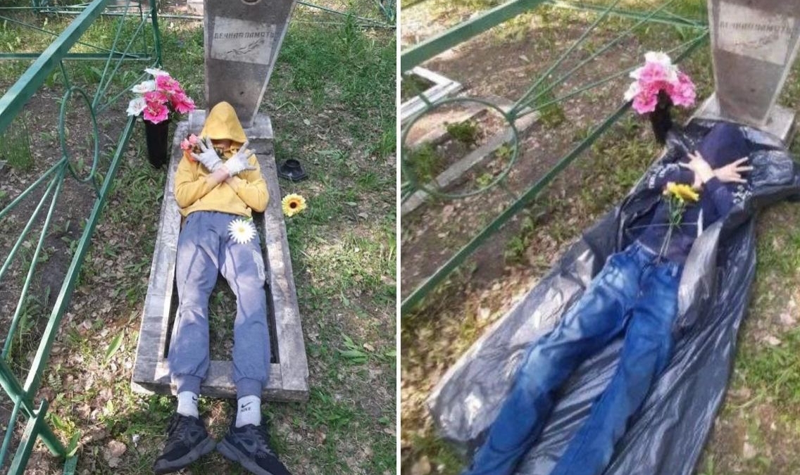 Новосибирских подростков, устроивших фотосессию на кладбище, заставили извиниться Блокнот Россия