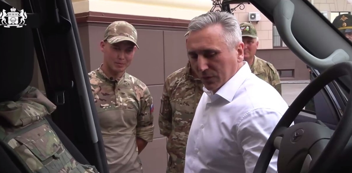 Александр Моор передал тюменским бойцам 9 автомобилей Телеграм-канал Александра Моора