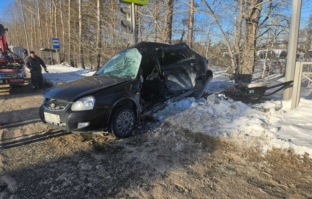 Тюменец попал в больницу после ДТП ГИБДД Тюменской области