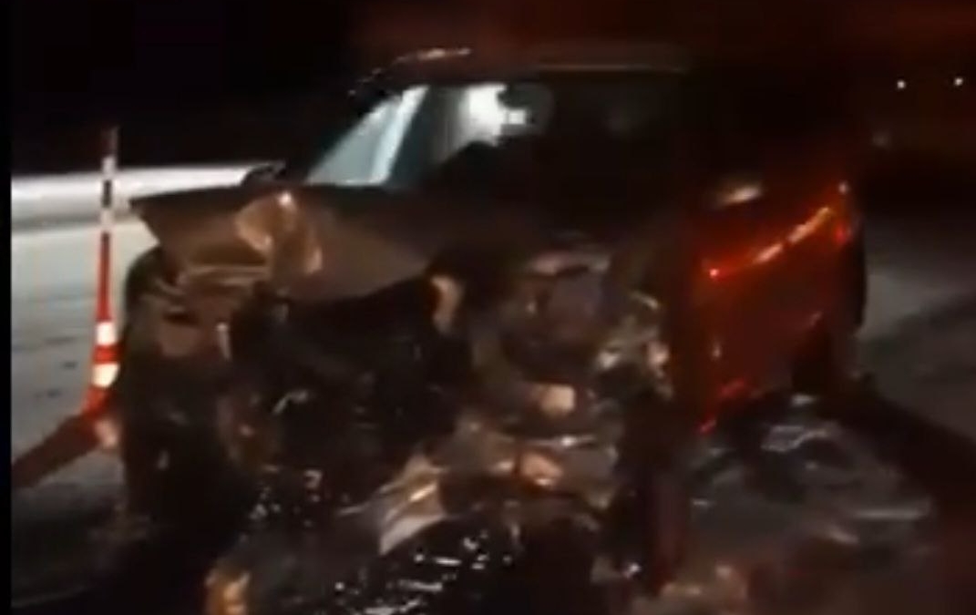 ДТП с участием двух авто произошло на трассе Тюмень - Курган Скриншот видео tyumentimes.