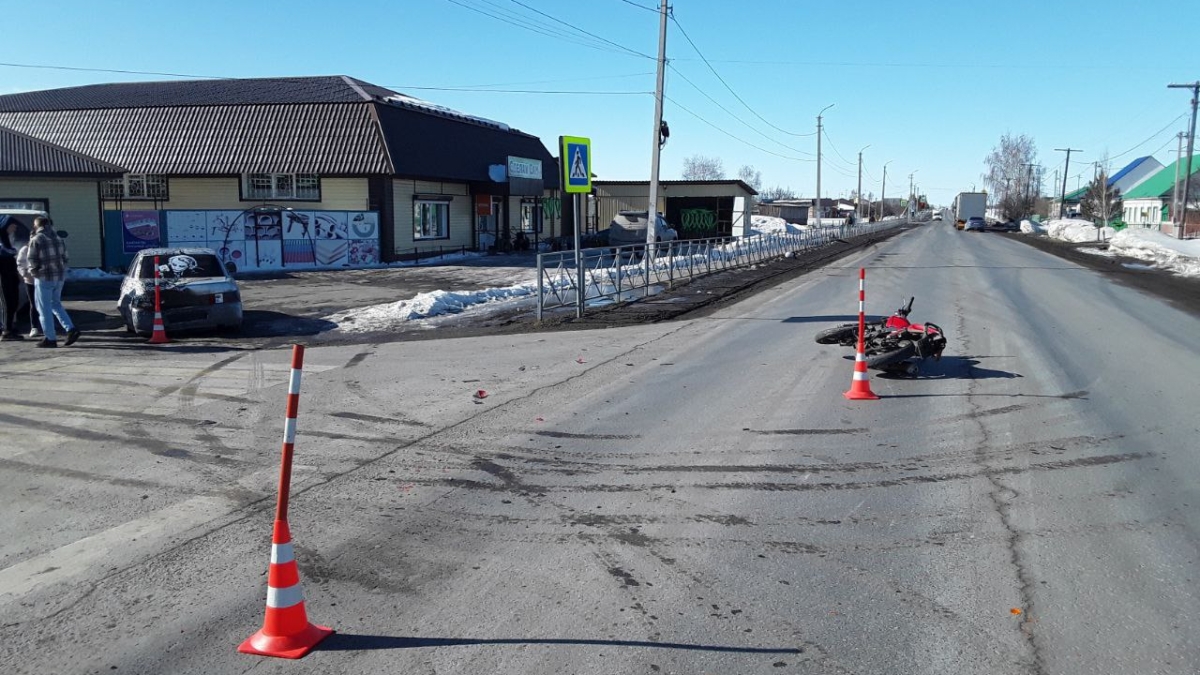 В Тюмени произошло ДТП с участием несовершеннолетнего мотоциклиста