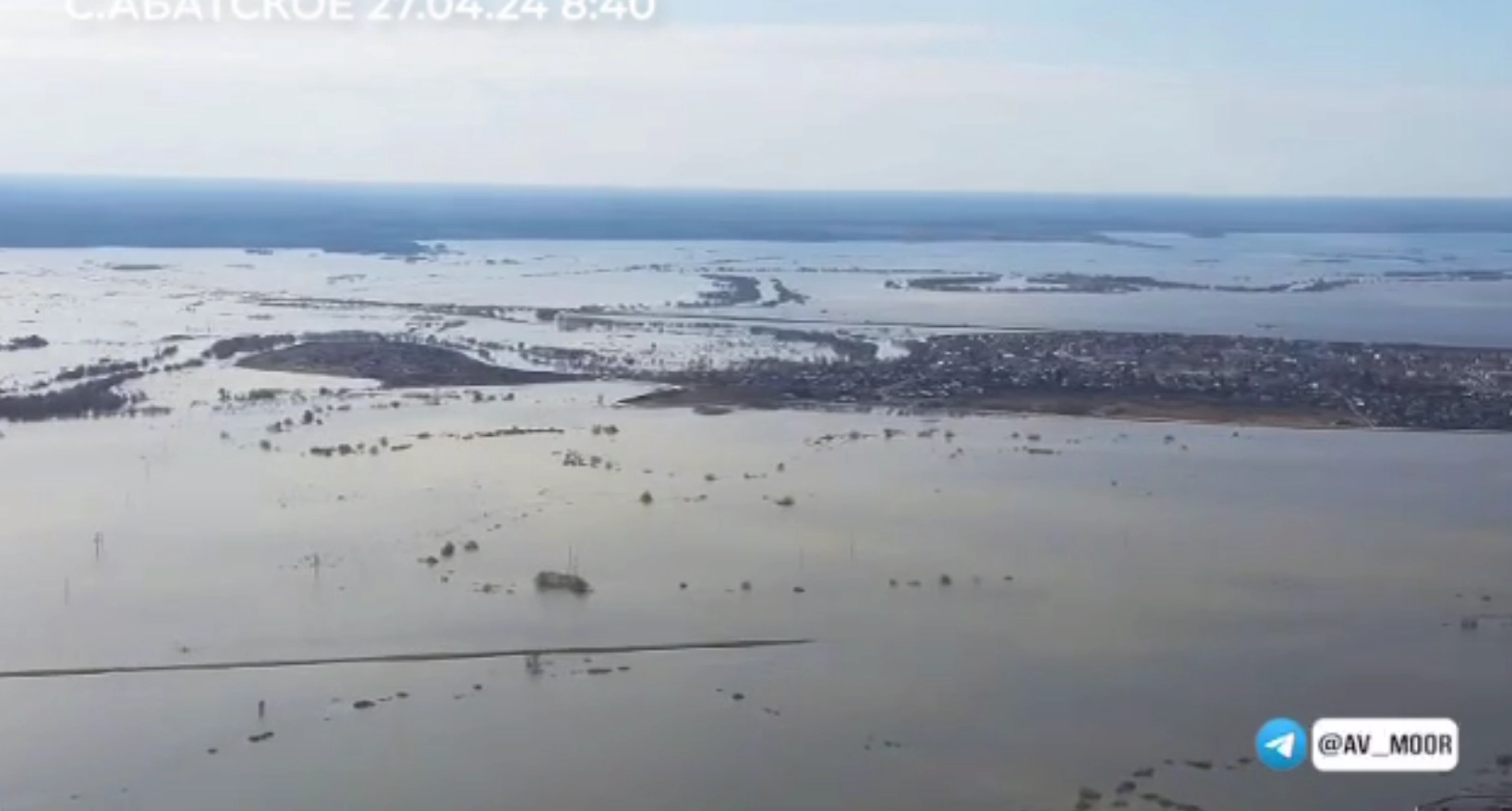 Уровень воды в селе Абатское критический