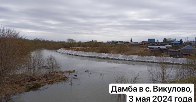 Уровень воды в реке Ишим за сутки поднялся на 21 см