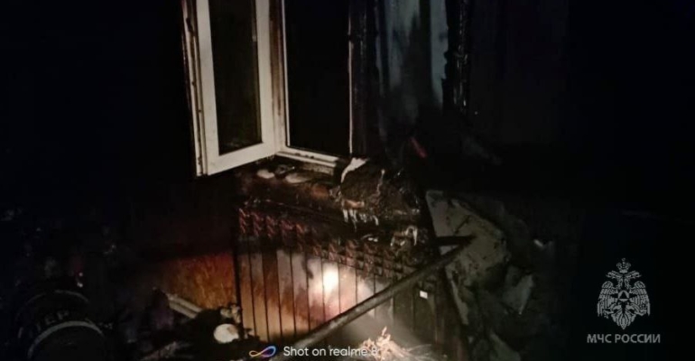В Тюменской области ночью при пожаре погиб человек