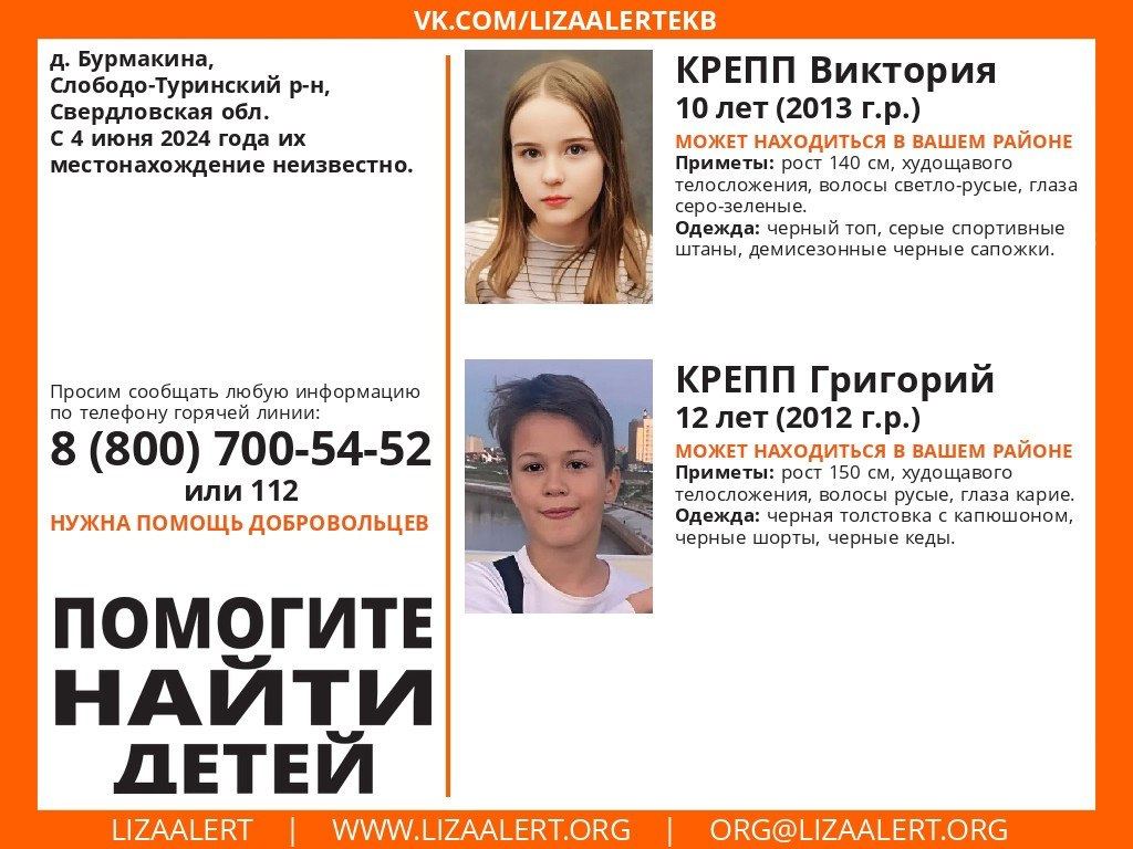 Дети из Тюмени пропали на границе со Свердловской областью