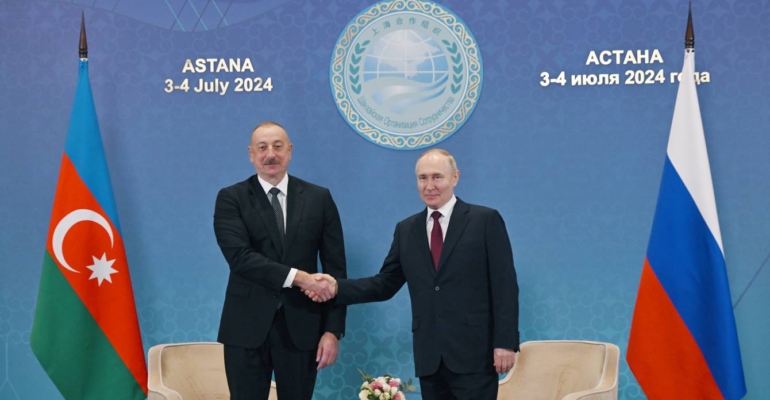 Путин в Астане проводит переговоры с Алиевым