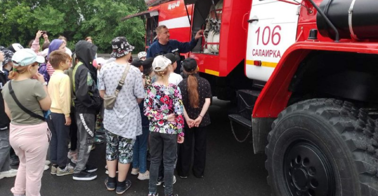 Летний лагерь Тюменского района принимал работников пожарного  поста