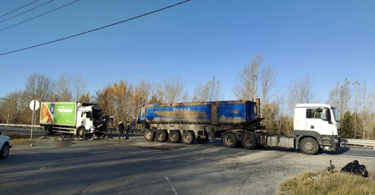 В Ярковском районе Тюмень - Ханты-Мансийск погиб водитель большегруза