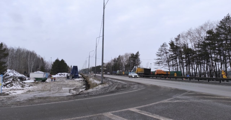 На Московском тракте в Тюмени идёт строительство транспортной развязки